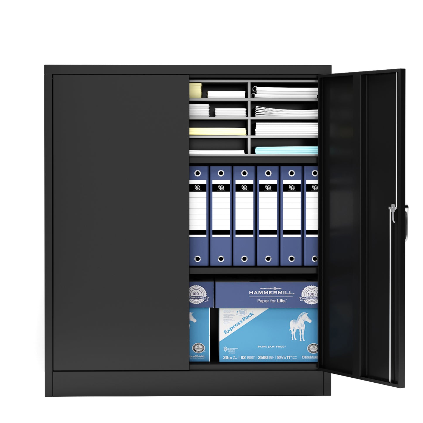 Secure Steel Storage Cabinet for Office and Garage