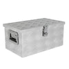 Silver Aluminum Tool Box for Trucks and Trailers - Secure Storage Solution!