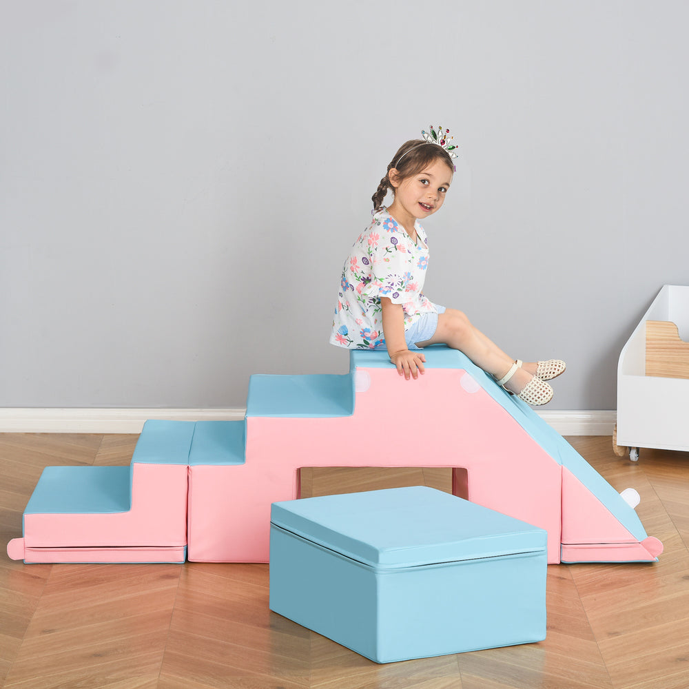 Colorful Foam Climb & Slide Set for Kids