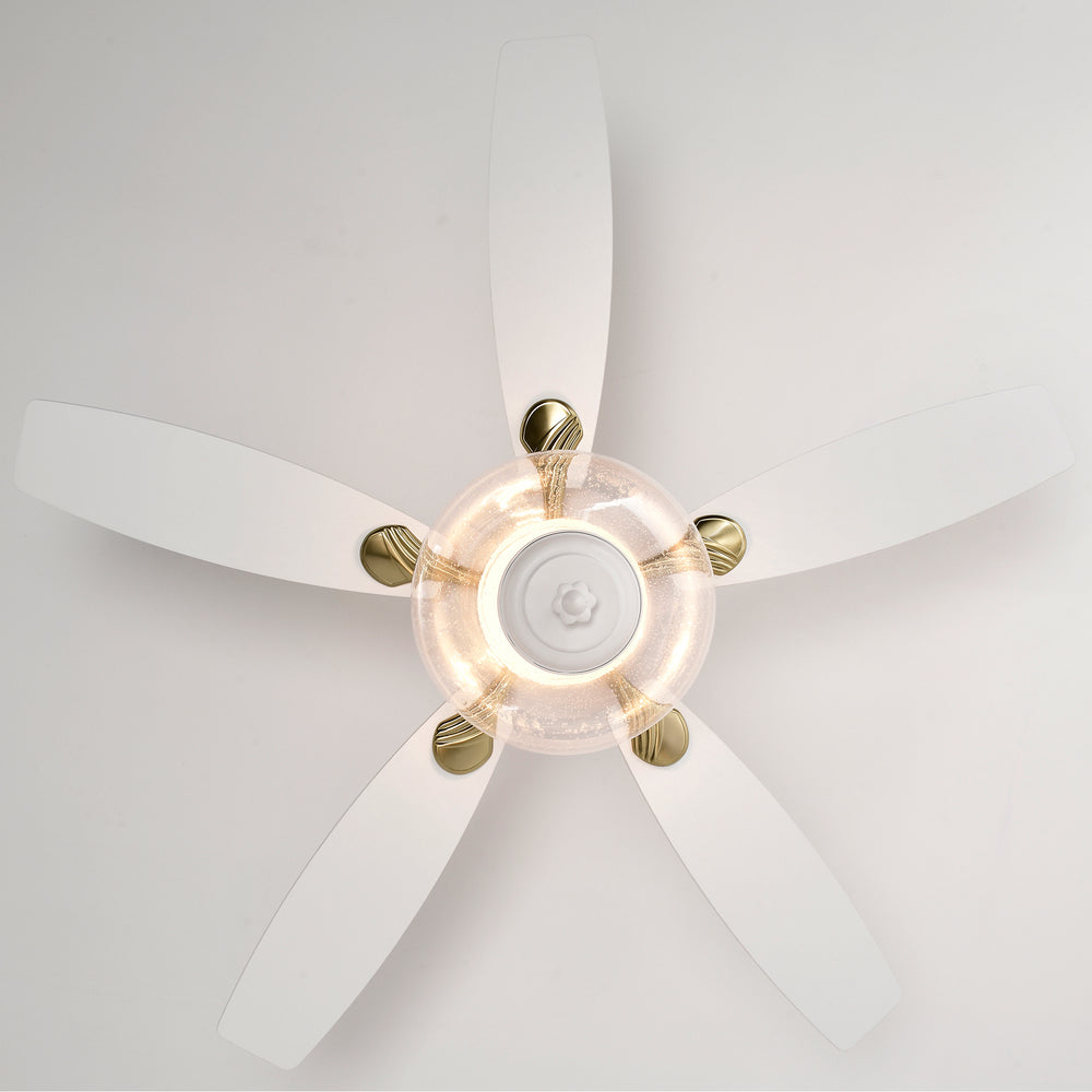 Breezy White Ceiling Fan with Remote