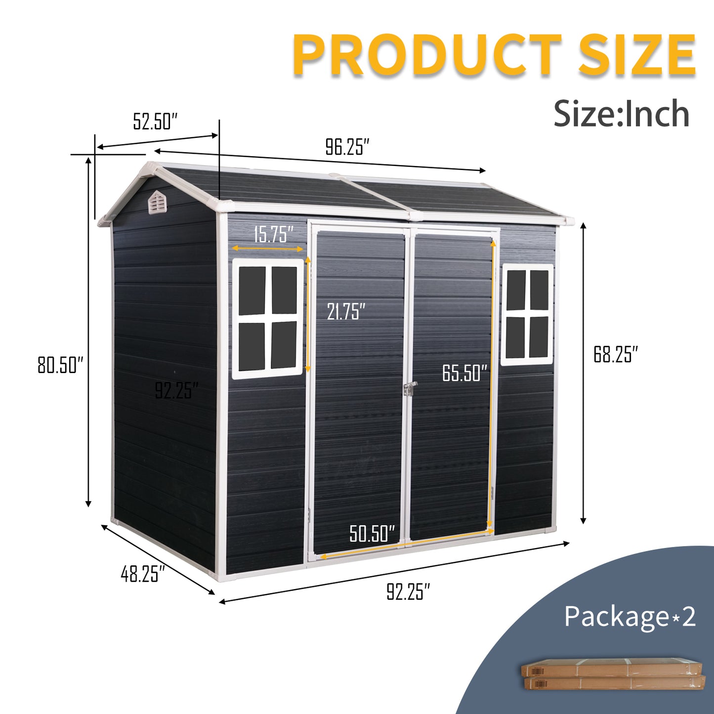 Garden Oasis Resin Shed - Stylish Storage for Your Outdoor Space