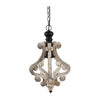 Rustic Charm Wood Chandelier