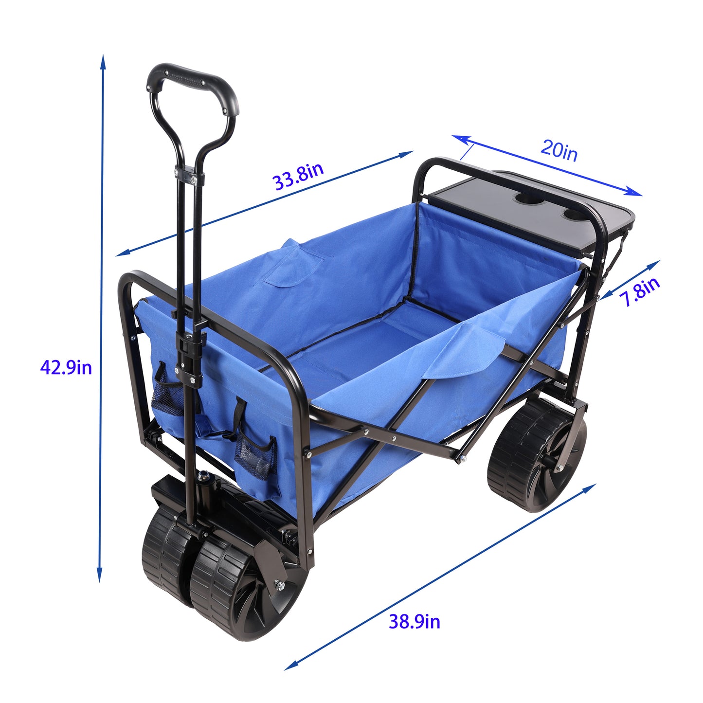 Blue Folding Wagon for All Your Adventures