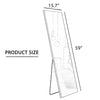 Sleek Aluminum Wall Mirror - Full Body Beauty & Style