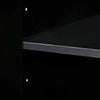 Sleek Black Modern Sideboard with Adjustable Shelves