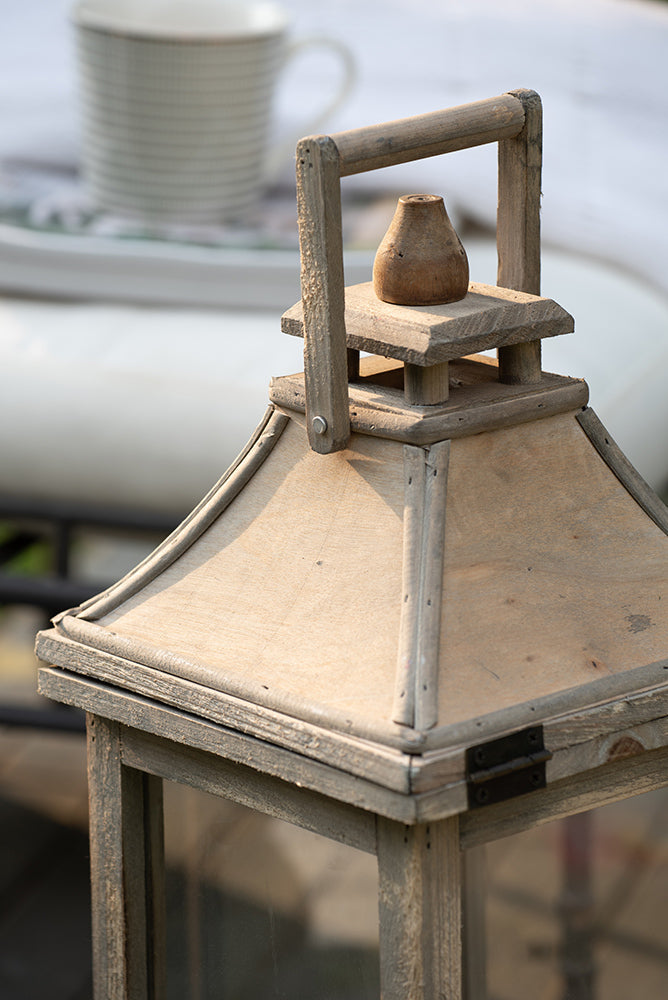 Charming Wooden Lantern for Home & Garden Decor