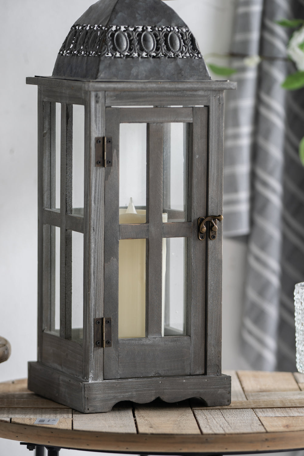 Charming Wooden Lantern for Home & Garden Decor