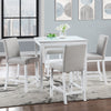 Chic White Counter Height Dining Set