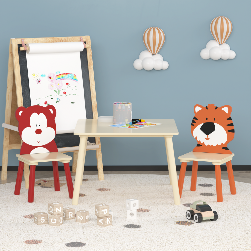 Bear & Tiger Playtime Table Set