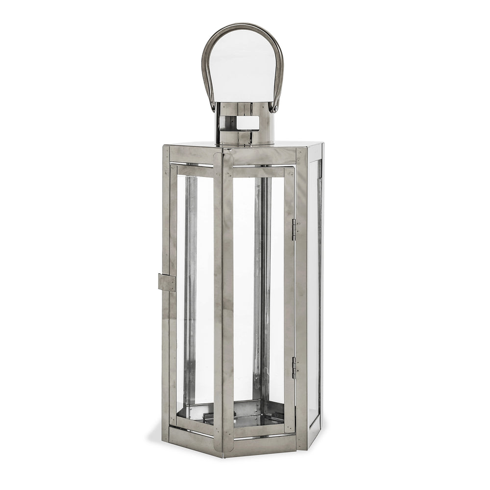 Shimmering Stainless Steel Lantern