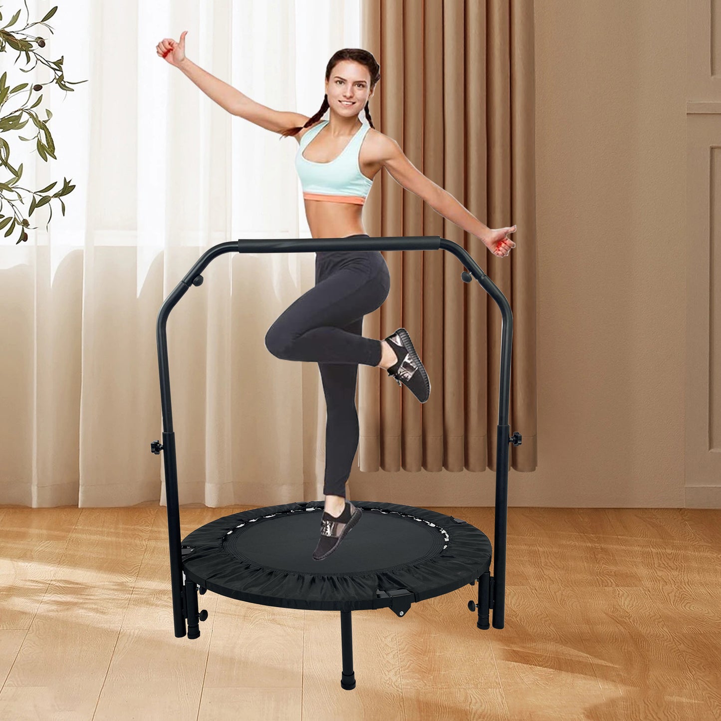 Jump Joy Mini Trampoline for Family Fun