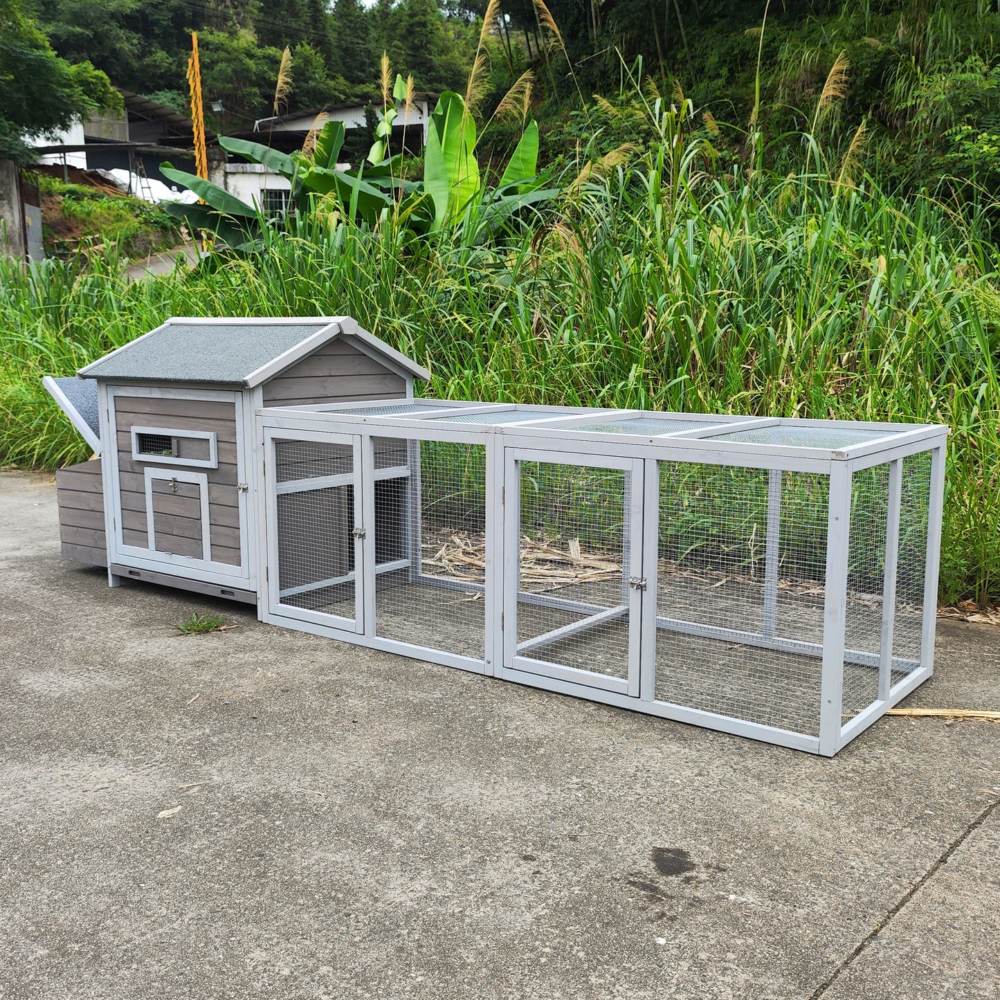 Cozy Coop: Deluxe Outdoor Hen House with Nesting Box & Easy Clean Tray