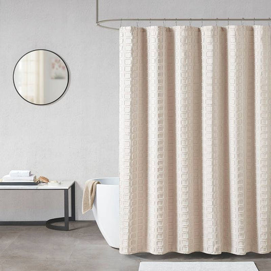 Chic Woven Shower Curtain