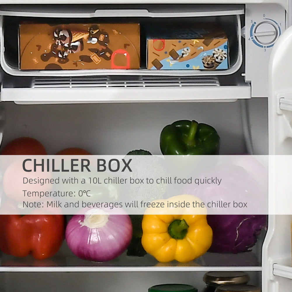 ChillMate Mini Fridge with Freezer - Perfect for Home, Dorm, or Office!