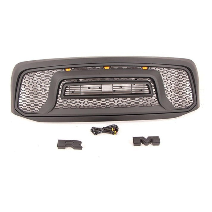 Rebel Grille for Dodge Ram 1500 - Bold Black with Lights!