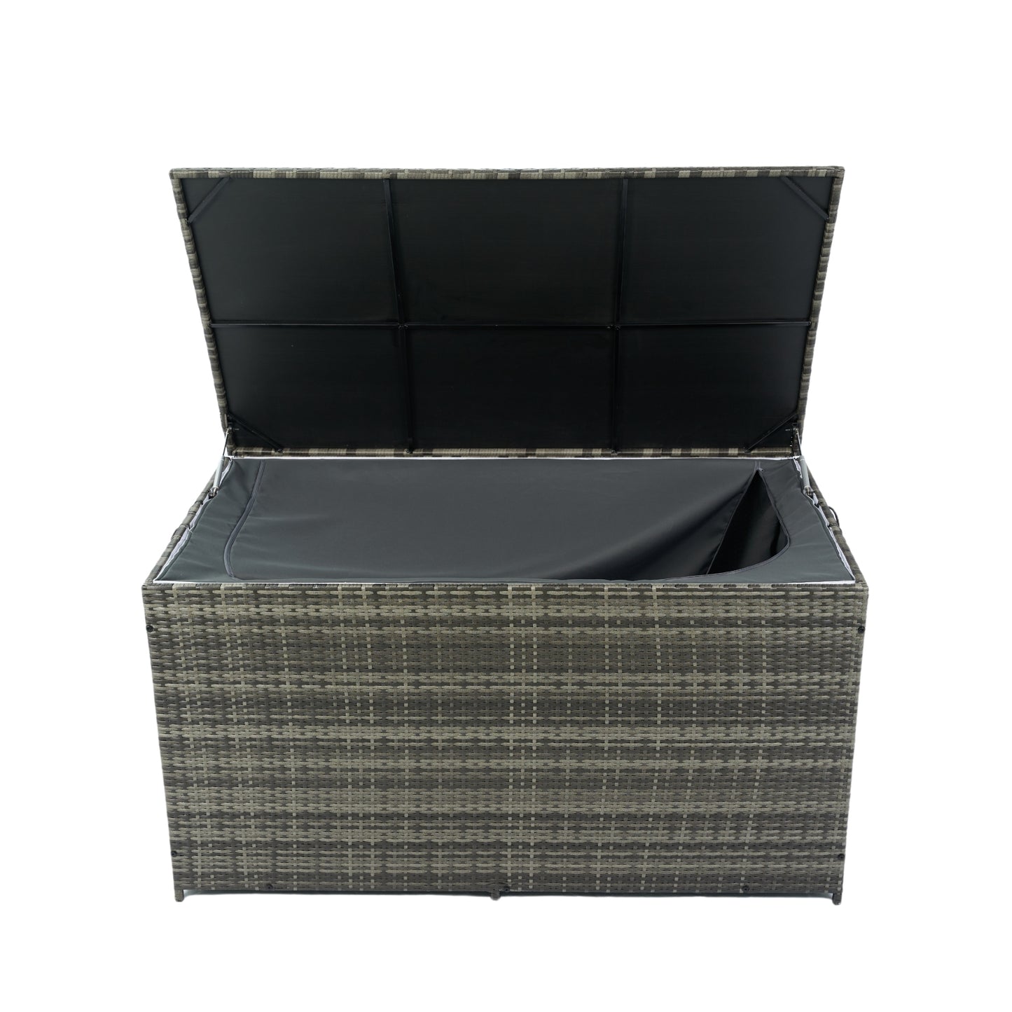 Wicker Patio Storage Box - Stylish Outdoor Organizer for Cushions, Toys, and More!