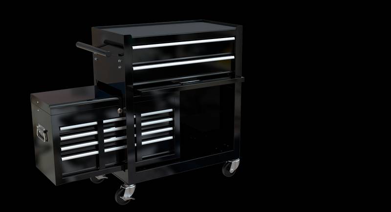 Ultimate Rolling Tool Chest with Drawers - Black