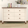 Charming Kids' Storage Dresser in Cream & Walnut