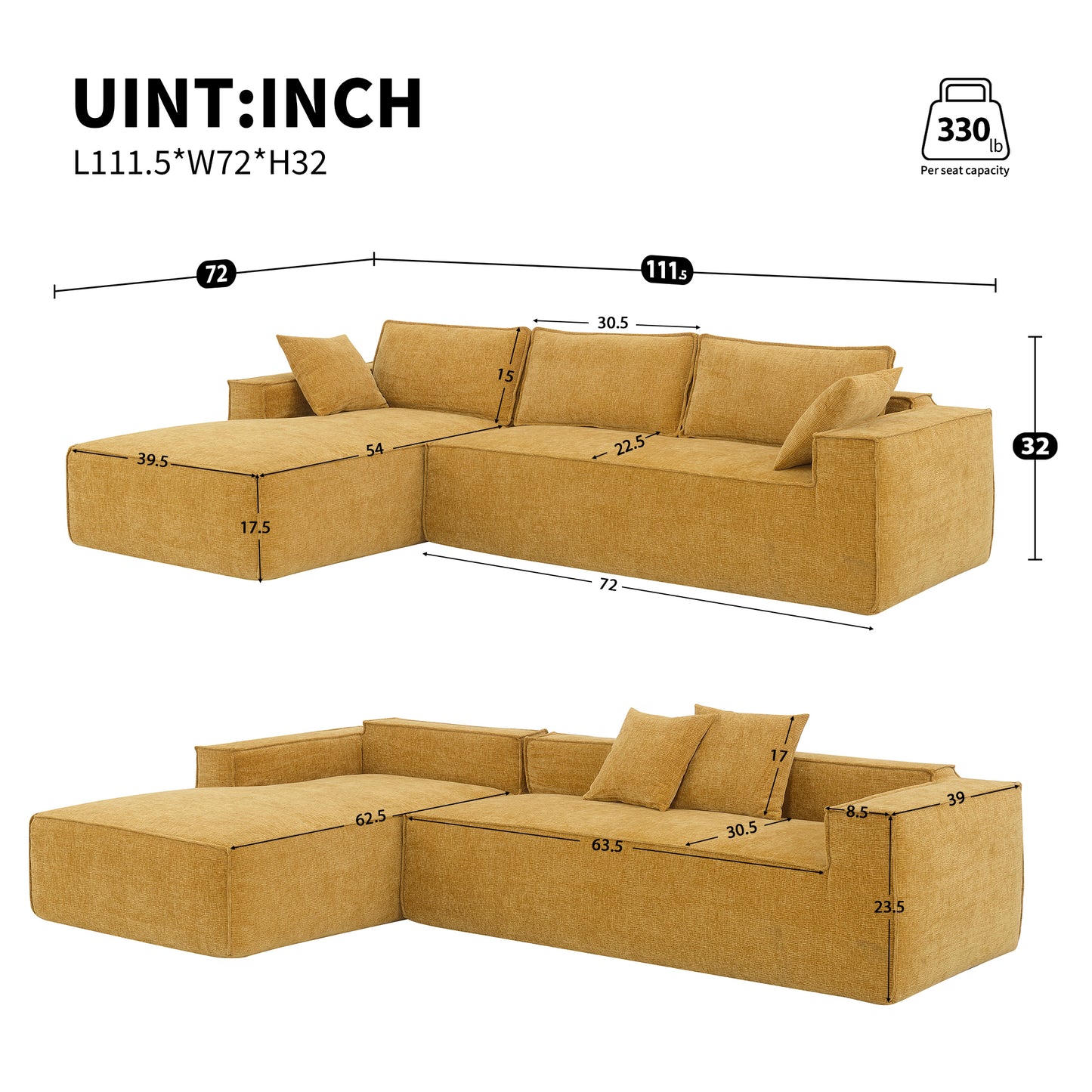 Chic Modular L-Shaped Sofa Set