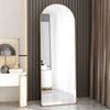 Chic Arched Gold Floor Mirror