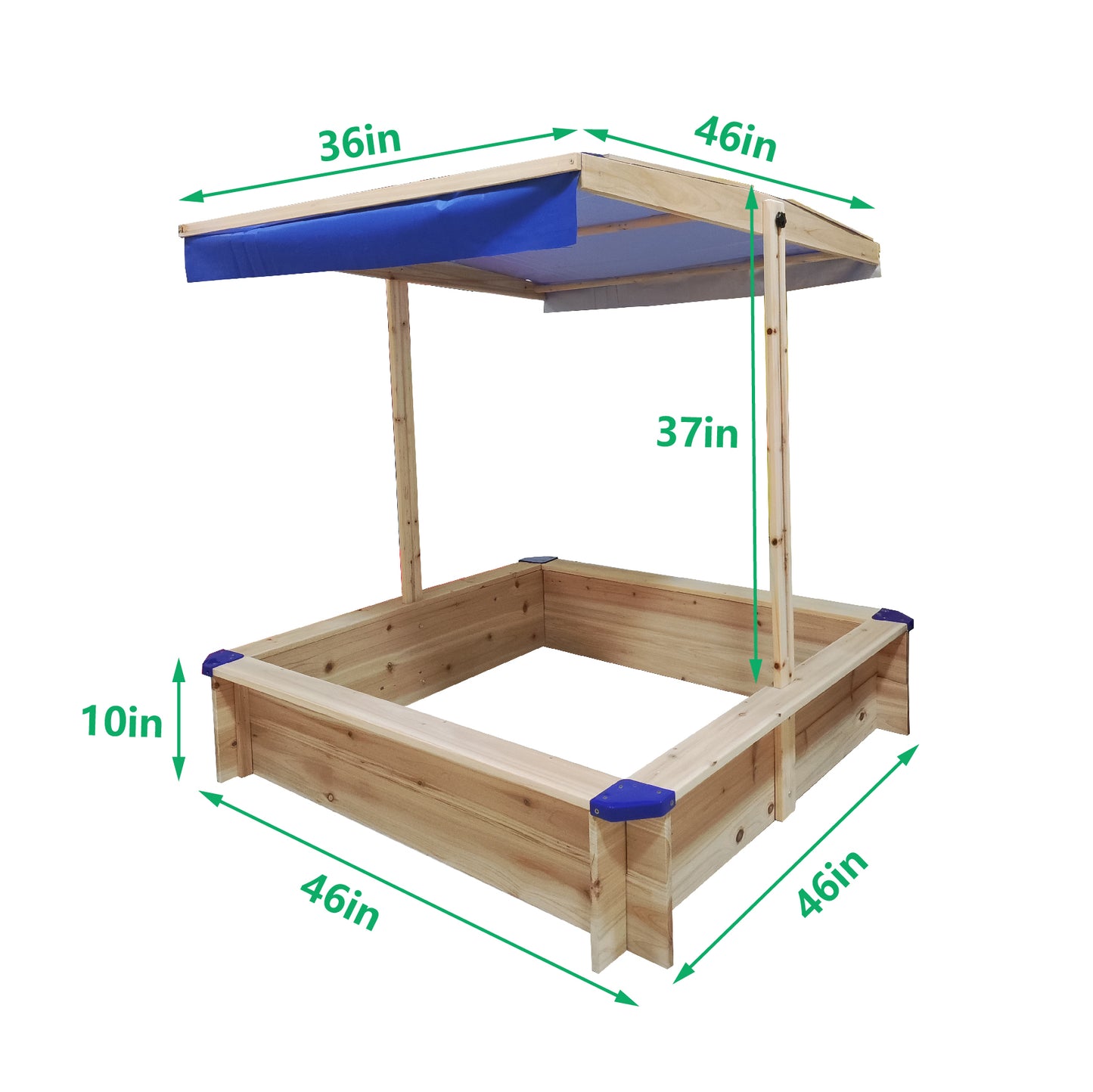 Sunny Days Sandbox with Adjustable Canopy