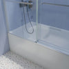 Sleek Soft-Close Frameless Tub Door with Clear Glass