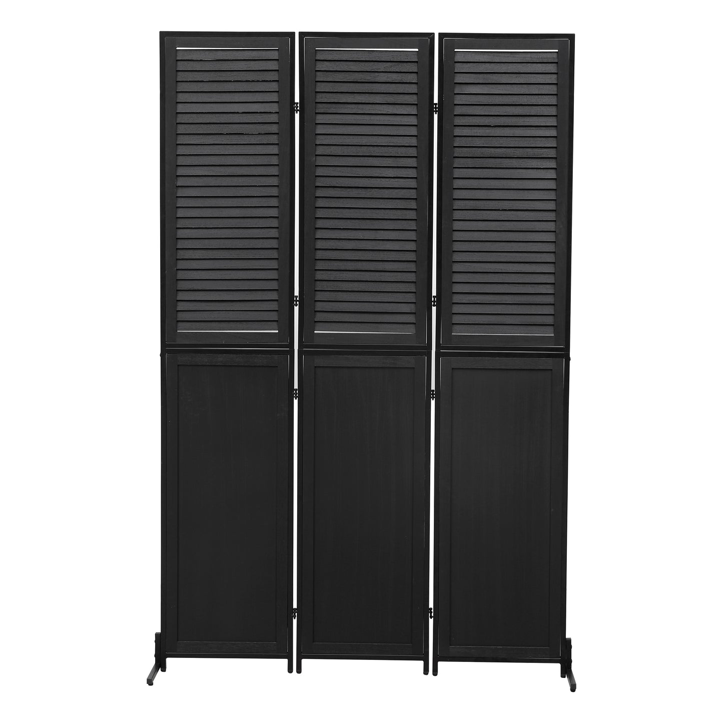 Chic Black Folding Room Divider