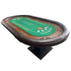 Elegant Poker Haven: LED Oval Table for Ultimate Game Nights