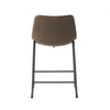 Chic Vintage Brown Counter Stools - Set of Two