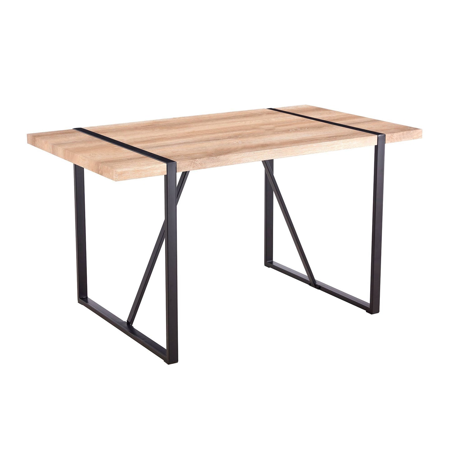 Rustic Industrial Wood Dining Table for Cozy Gatherings