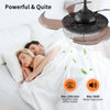 Sleek LED Ceiling Fan with Light & Remote - Modern Comfort for Every Room