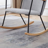 Cozy Rocking Chair with Adjustable Headrest