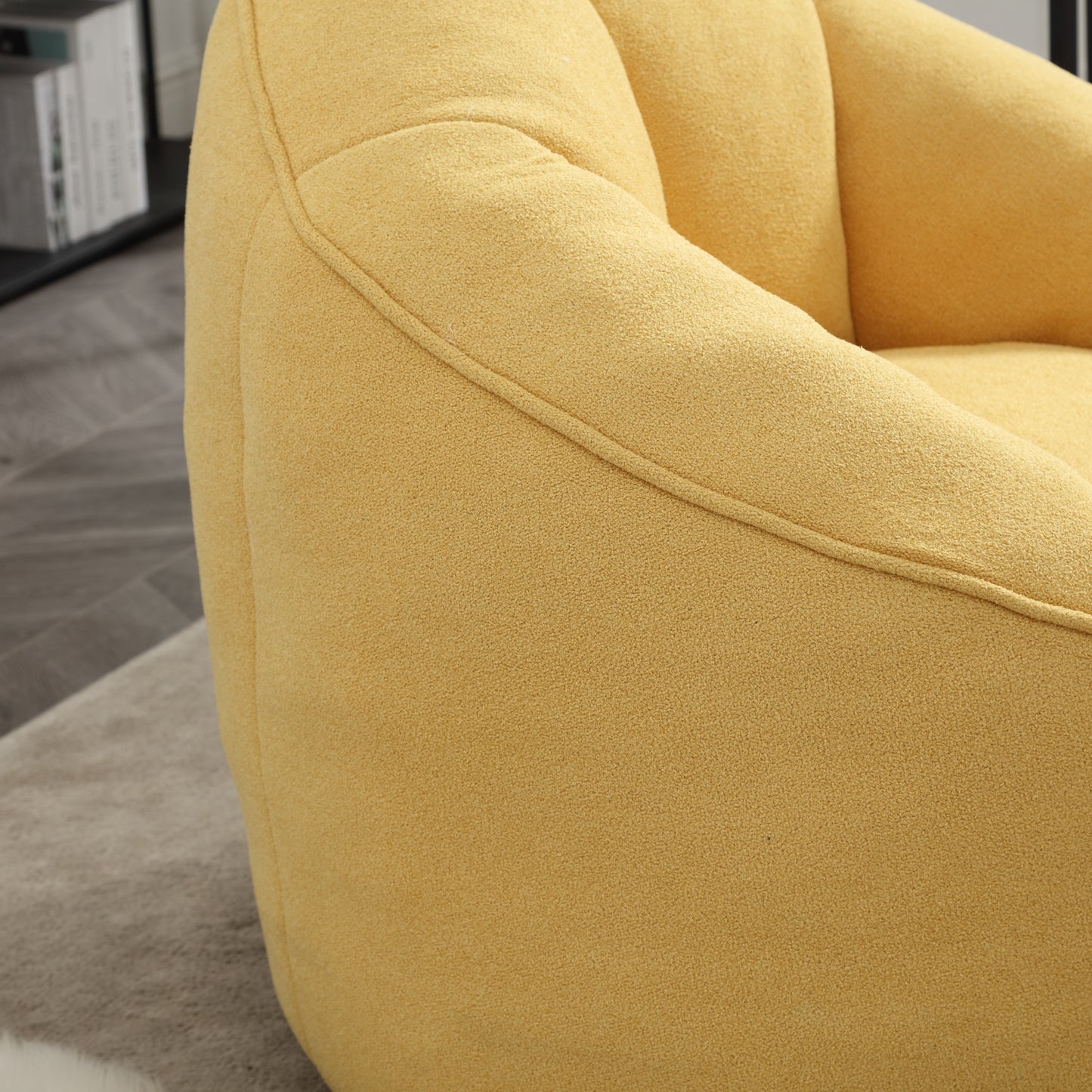 Cozy Foam Bean Bag Chair with Footrest