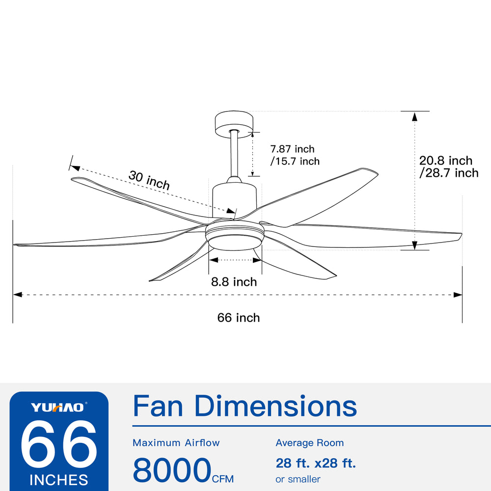 Rustic Glow Ceiling Fan with LED Lights