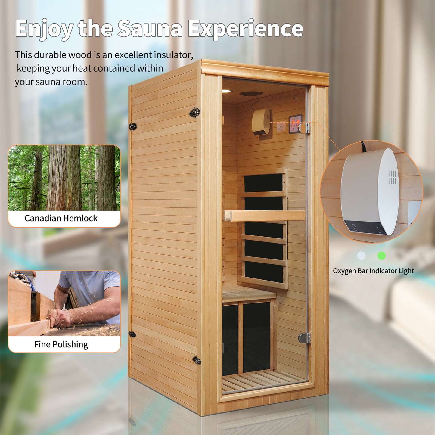 Cozy Solo Infrared Sauna Retreat