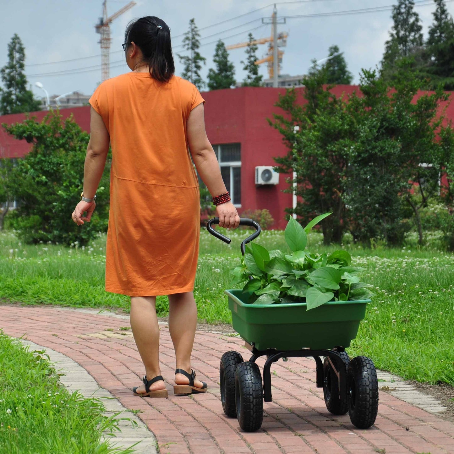 Green Glide Garden Dump Truck