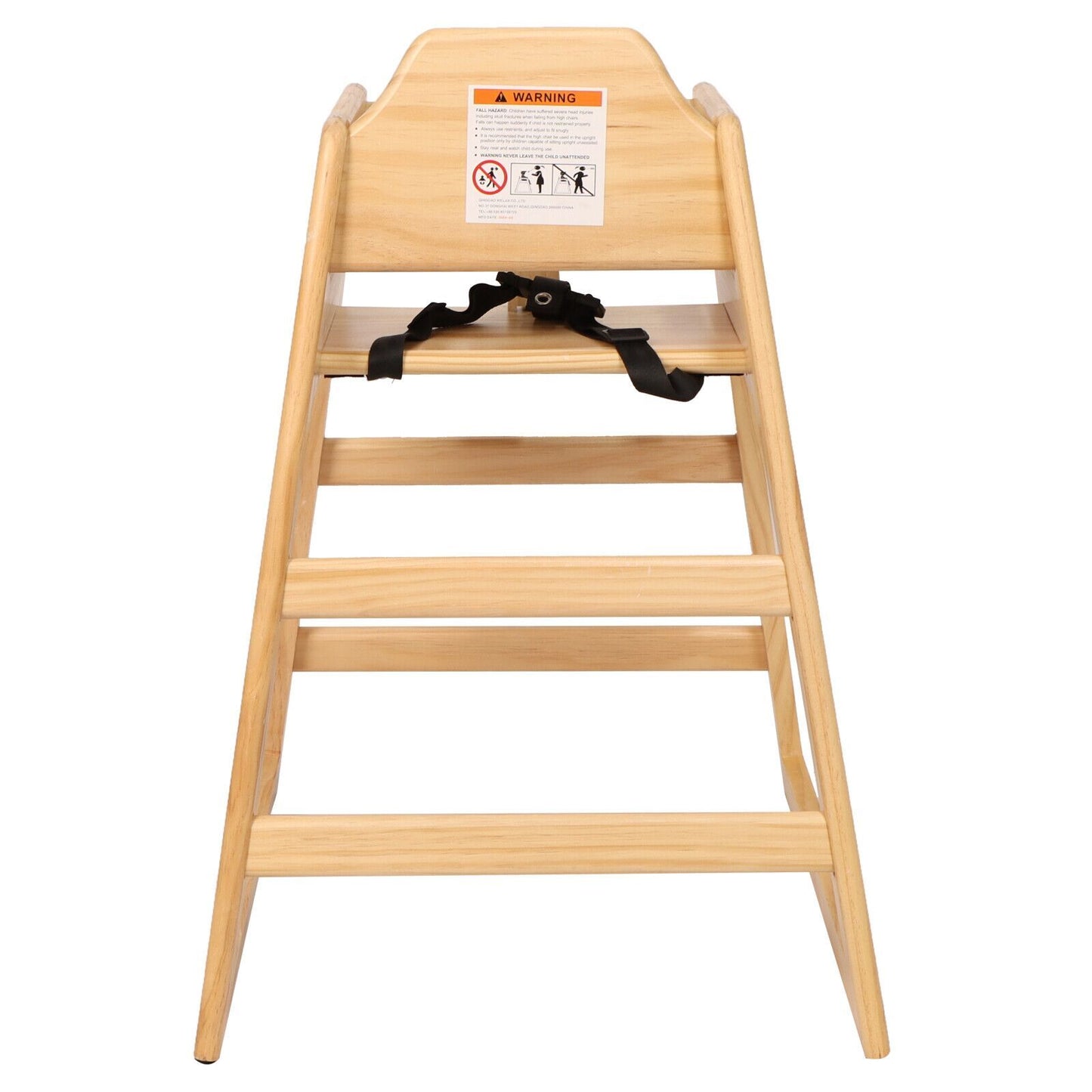 Natural Wood Booster Chair - Easy Clean & Portable for Growing Babies