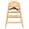 Natural Wood Booster Chair - Easy Clean & Portable for Growing Babies