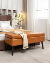 Stylish Leather Storage Bench