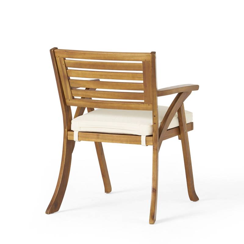 Charming Outdoor Wood Dining Chairs (Set of Two)