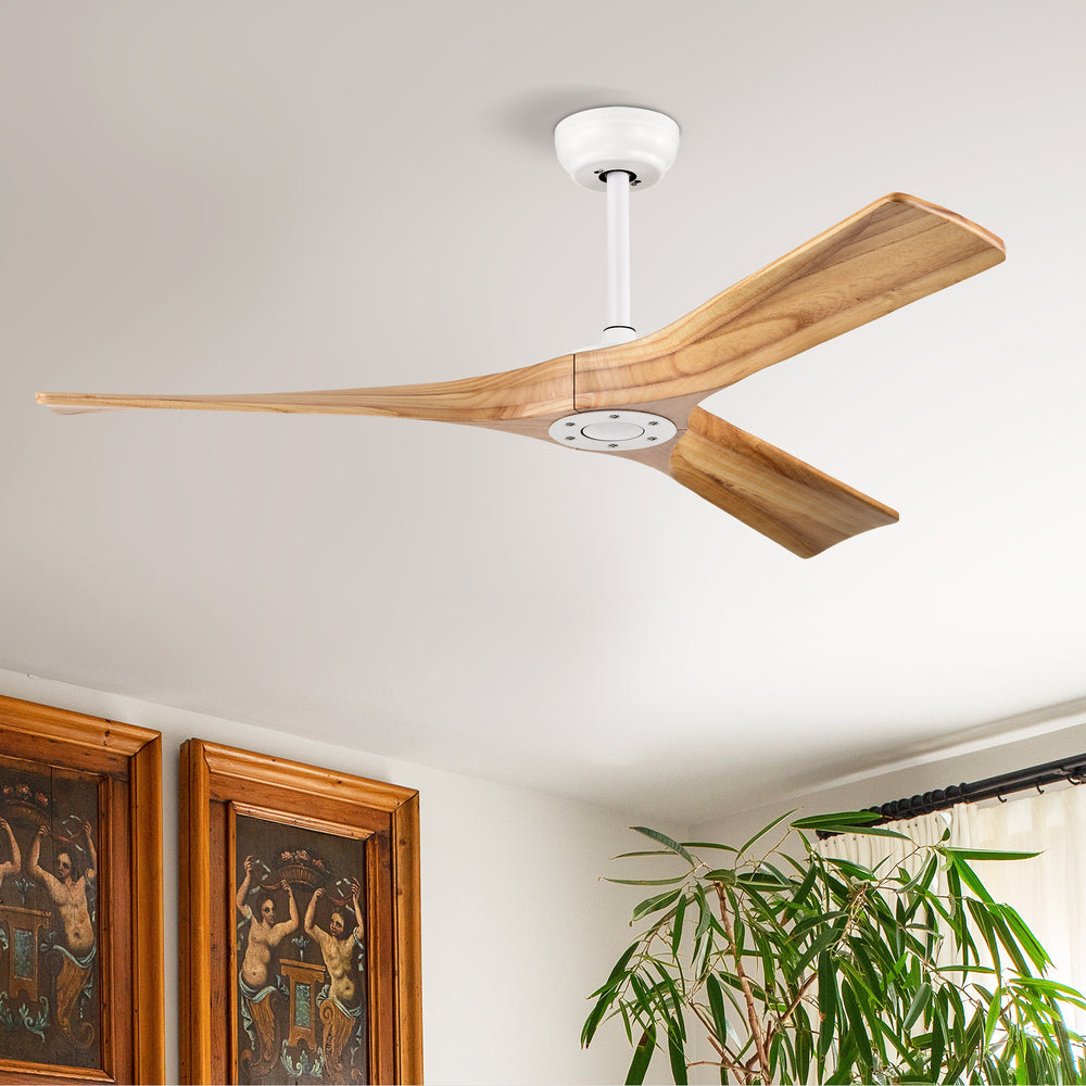 Sleek White Ceiling Fan with Remote - Perfect for Any Room!