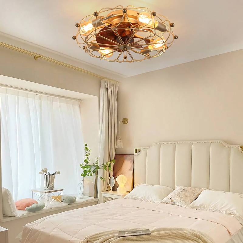 Sleek Industrial Ceiling Fan with Remote and Lights
