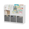 Playful Kids' Bookcase with Storage Bins