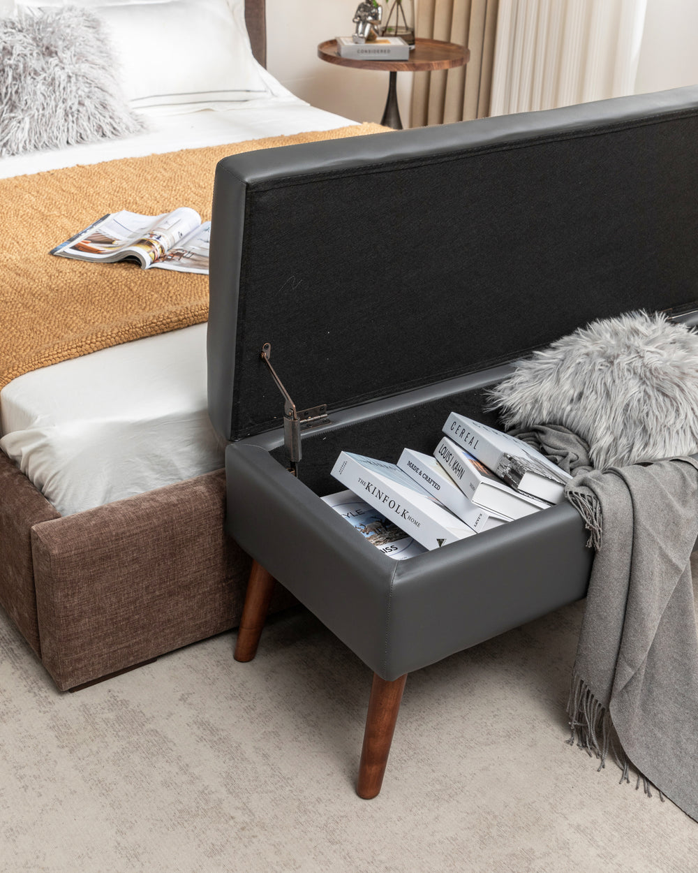 Cozy Storage Ottoman Bench