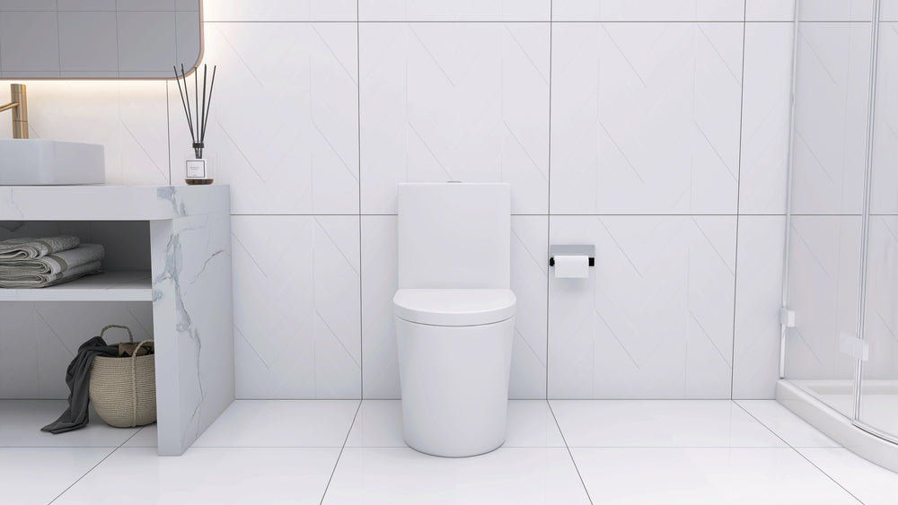 Sleek White Comfort Toilet