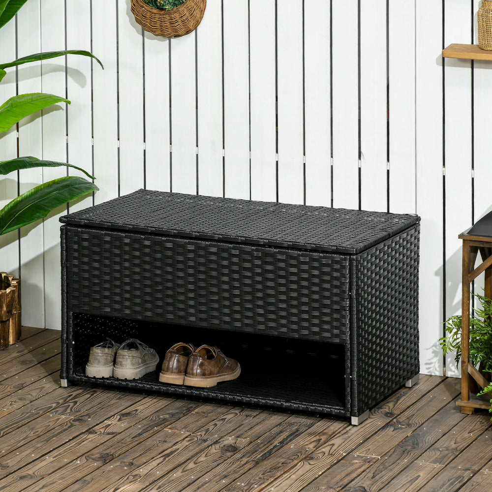 Chic Outdoor Storage Box & Shoe Rack