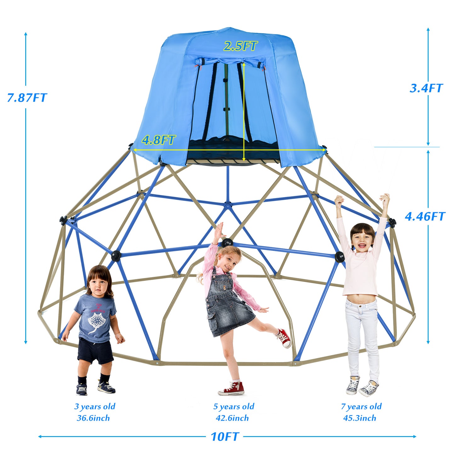 Adventure Dome Climber with Canopy & Playmat