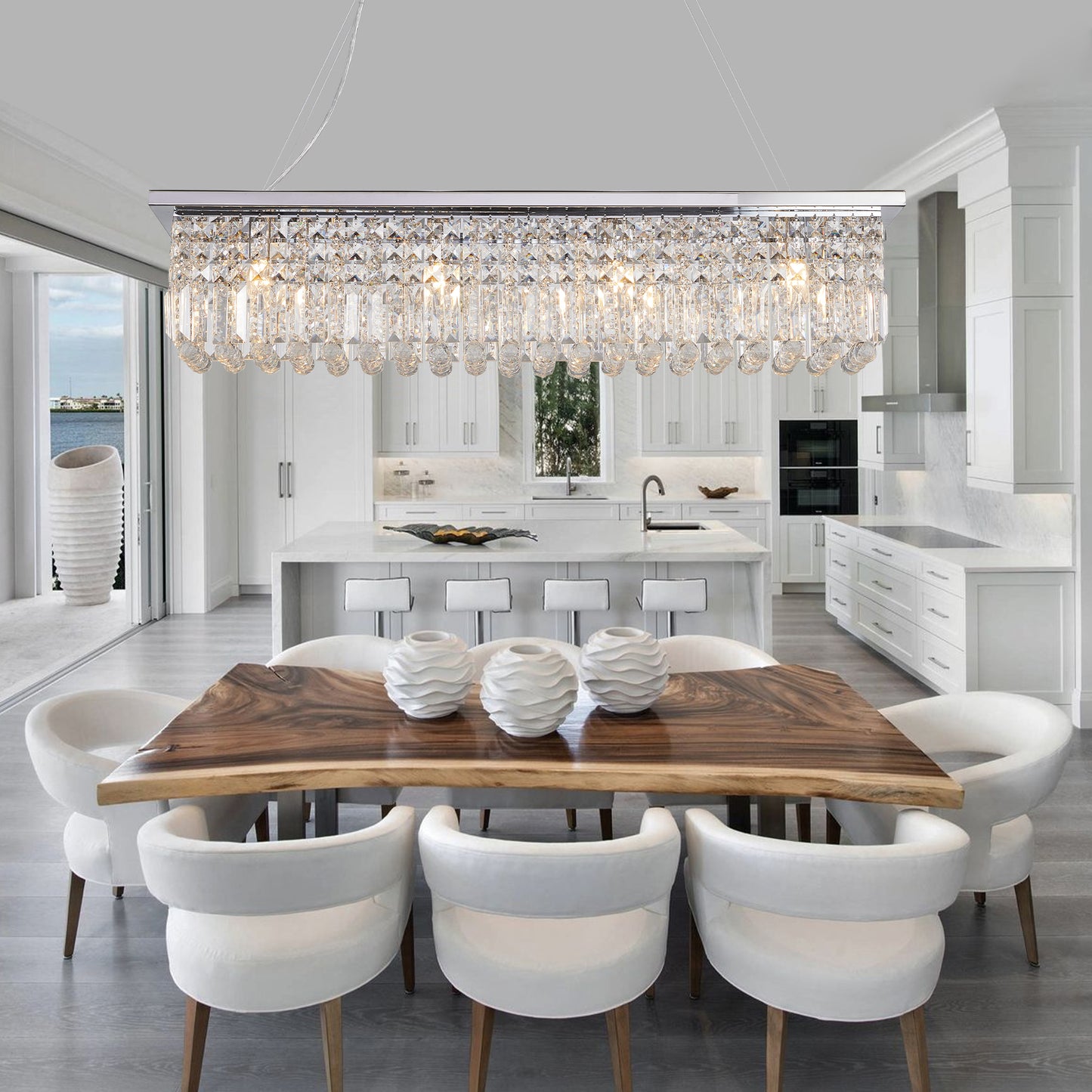 Elegant Raindrop Chandelier for Dining & Kitchen