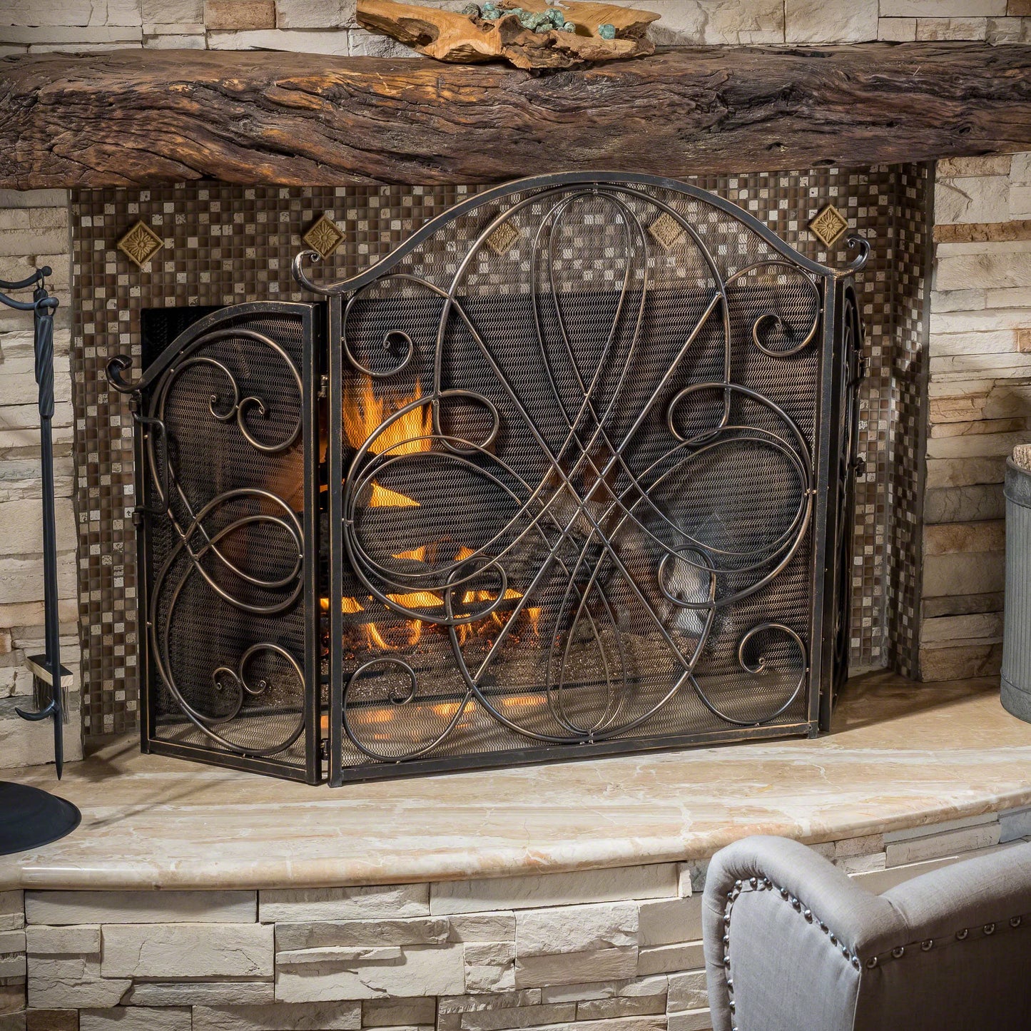 CozyGuard Fireplace Screen