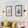 Sleek Black LED Wall Sconces - Modern Minimalist Lighting